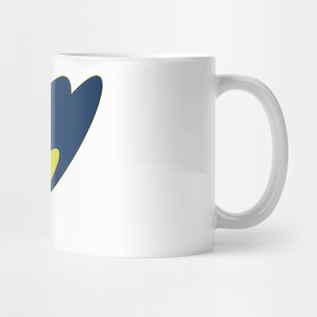 Hearts with ukranian colours (3) by Againstallodds68